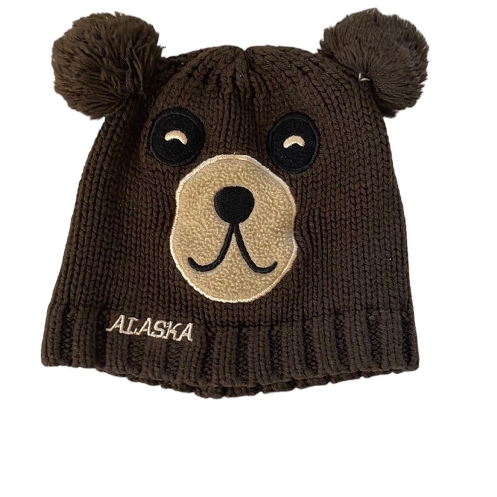 Toddler knit bear beanieBROWN ONE SIZE BOY OR GIRL​​​​​​​​